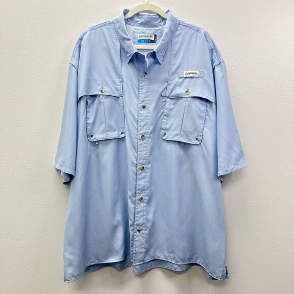Magellan Men's Outdoor Fishing Shirt Light Blue Size 3XL - Picture 1 of 8